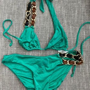 Beachbunny gorgeous green bathing suit! Only worn twice!